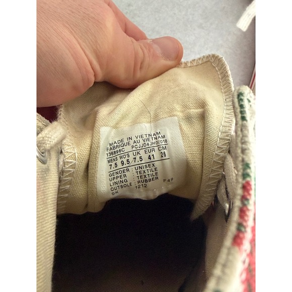 Converse Chuck Taylor All Star Platform Strawberry Print High Top Sneakers - Picture 7 of 11